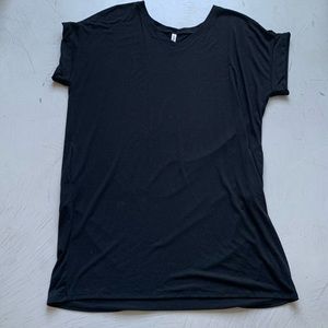 Zenana Premium Black t-shirt dress 3X